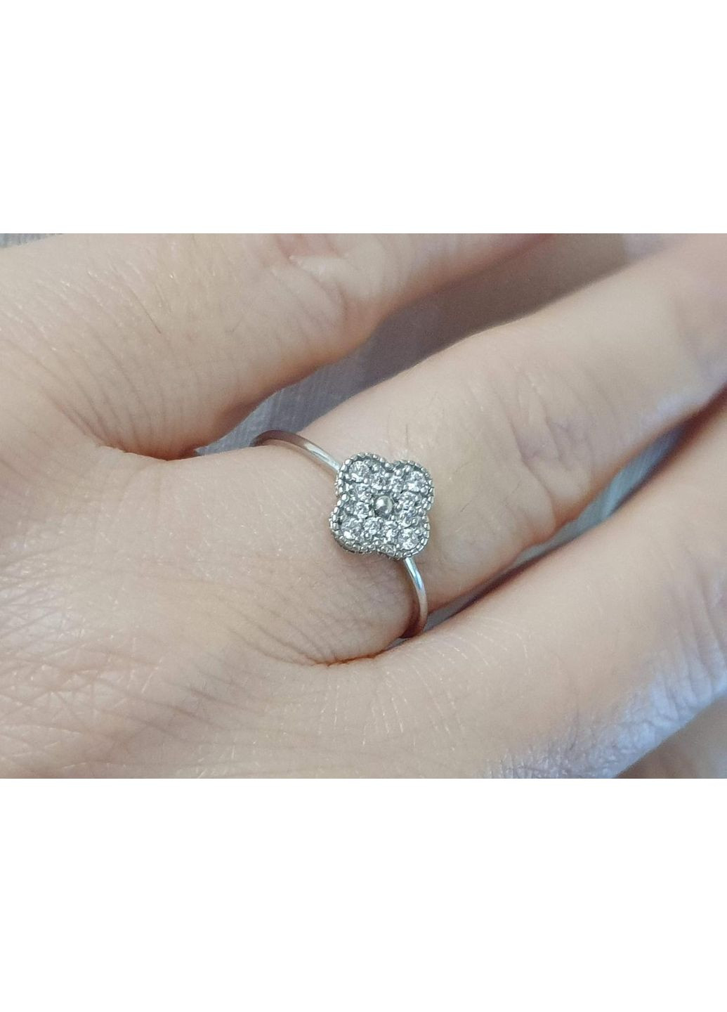 Серебряное кольцо с фианитами. КВ1138С Імперія золота (363840678)