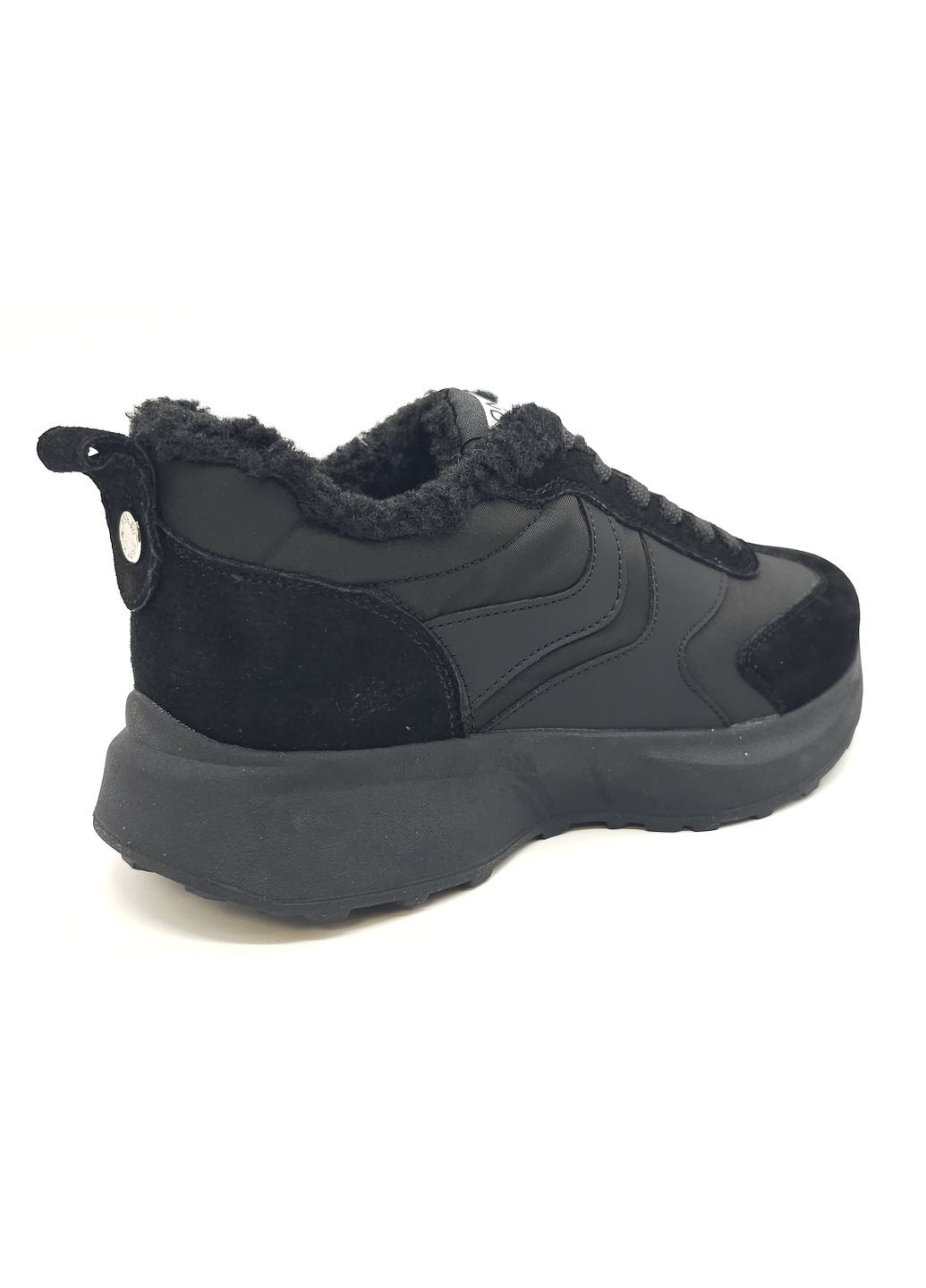 Чорні всесезонні жіночі кросівки чорні шкіряні l-11-39 23,5 см (р) Lonza