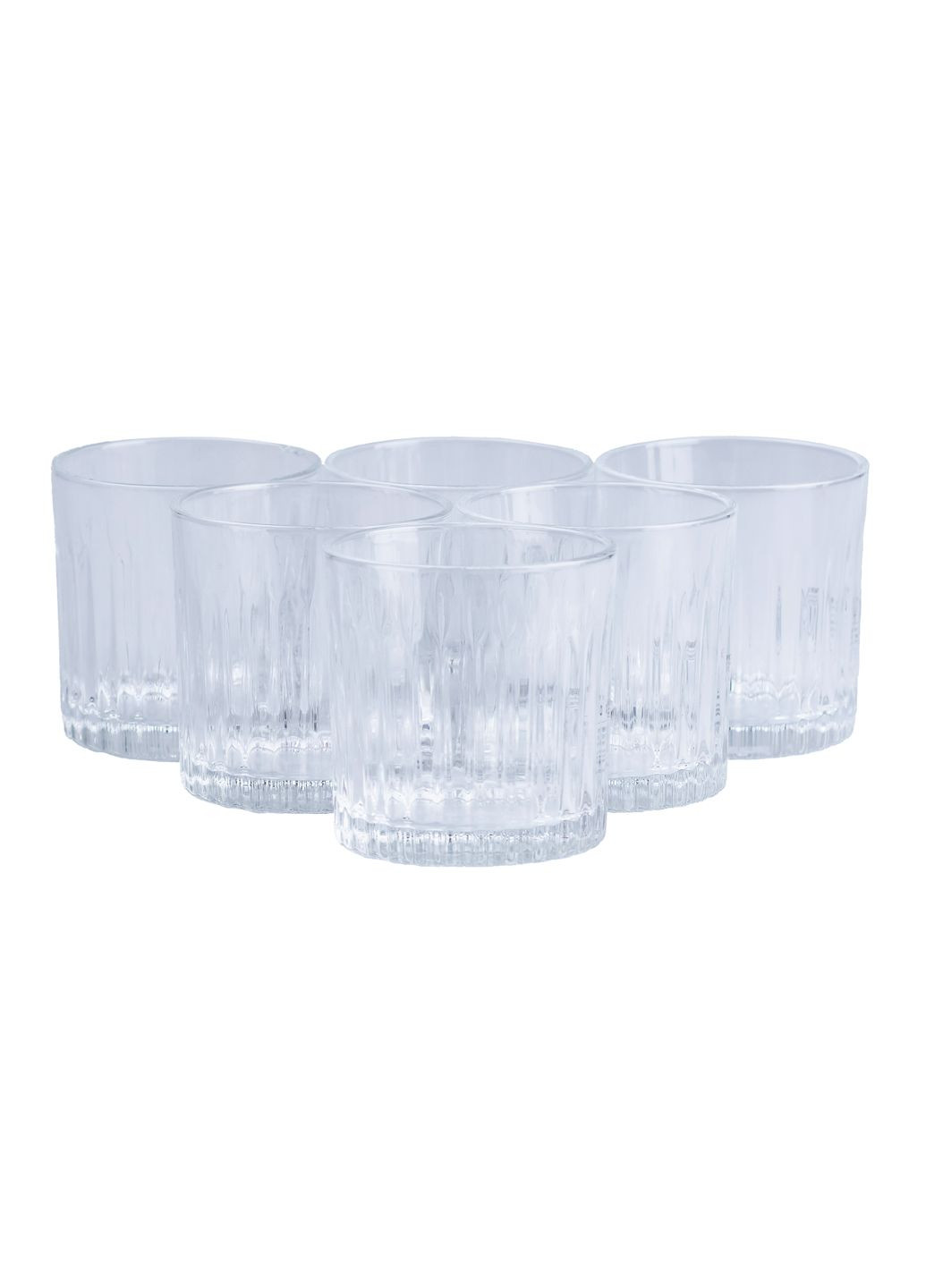 Набор стаканов для ребристых виски из толстого стекла 6 штук по 310 мл, TS Kitchen (361678049)