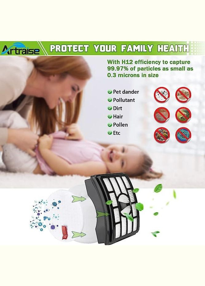 Змінні фільтри для для Shark Rotator Pro Lift-away NV500 NV501 NV502 NV505 NV520 NV552 UV560 NV642 ZU780 ZU782 ZU785 No Brand (301854144)