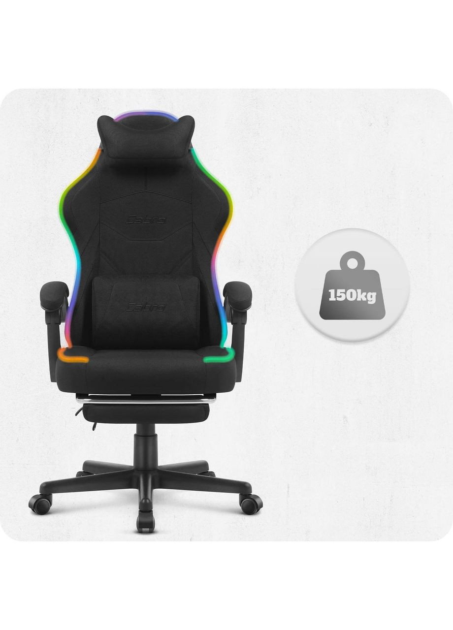 Крісло C502 LED Black тканина No Brand (361443803)