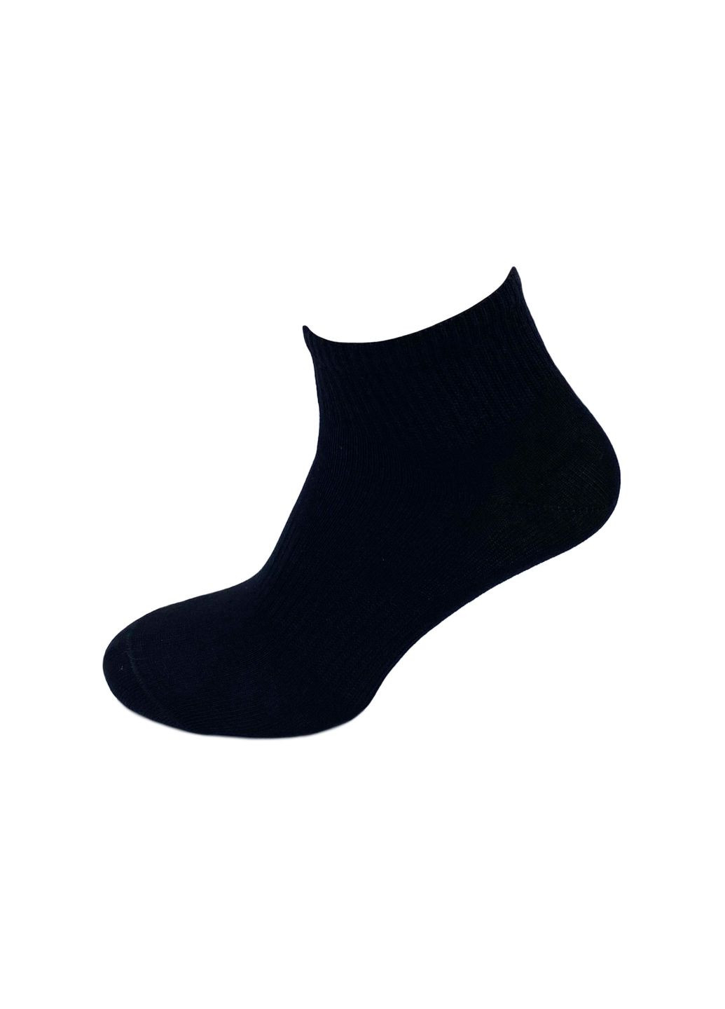 Чёрные носки мужские, с высокой резинкой, короткие. однотонные. комплект из 3х пар. цвет: черный. Крокус однотонные (334718255)