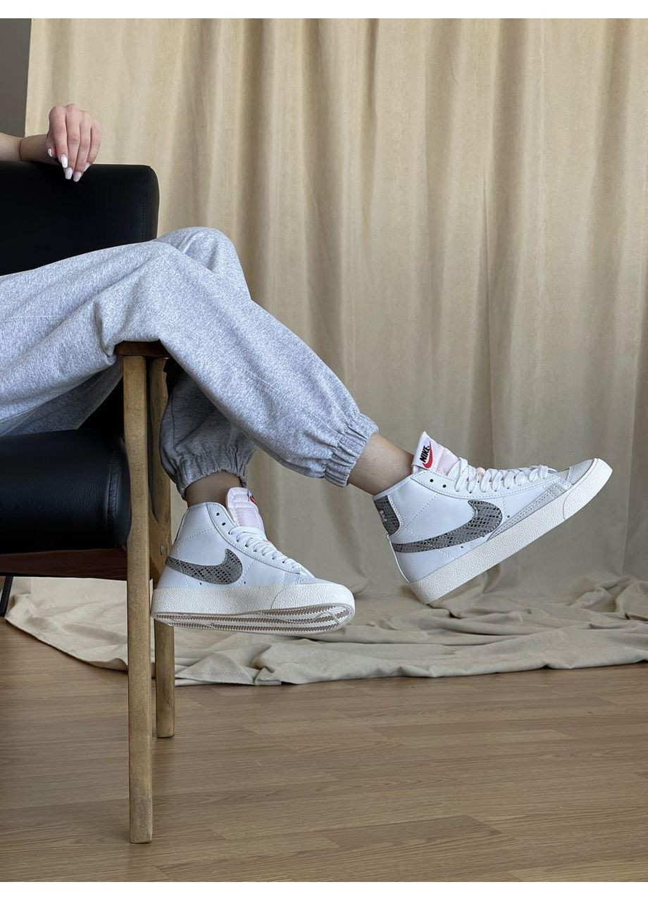 КРОССОВКИ ЖЕНСКИЕ NIKE BLAZER MID 77 ZEBRA НАЙК БЛЕЙЗЕР No Brand белые демисезоны (367176063)