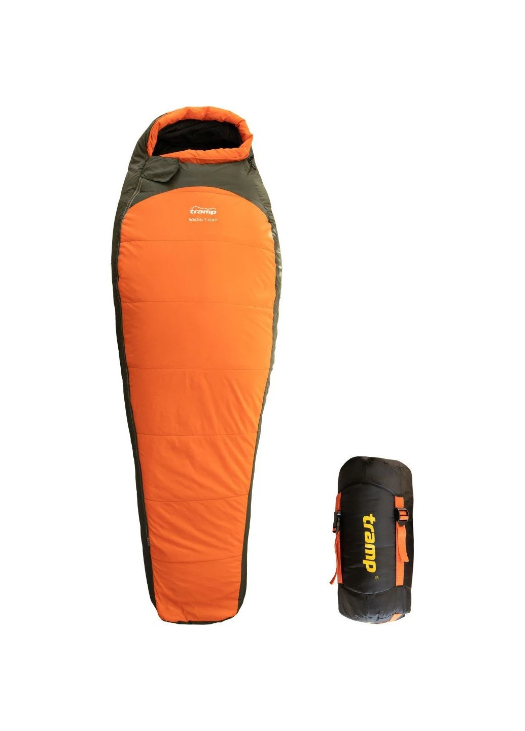 Спальний мішок (ek36004) Tramp Boreal Regular Left Orange/Grey (392398915)