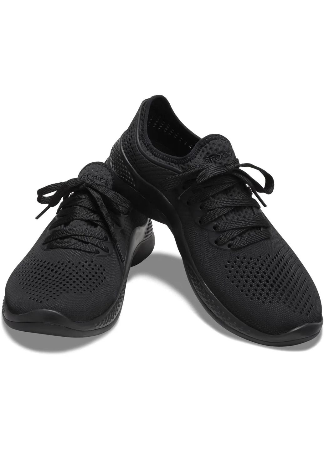 Черные всесезонные кроссовки literide 360 pacer black black m9w11\42\27,5 см. 206705 Crocs