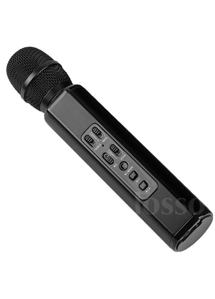Караоке микрофон K6 Premium черный со стерео звуком Losso (327041705)