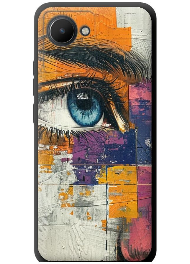 TPU черный чехол 'Цветная фреска' для Endorphone Realme C30 (285113038)