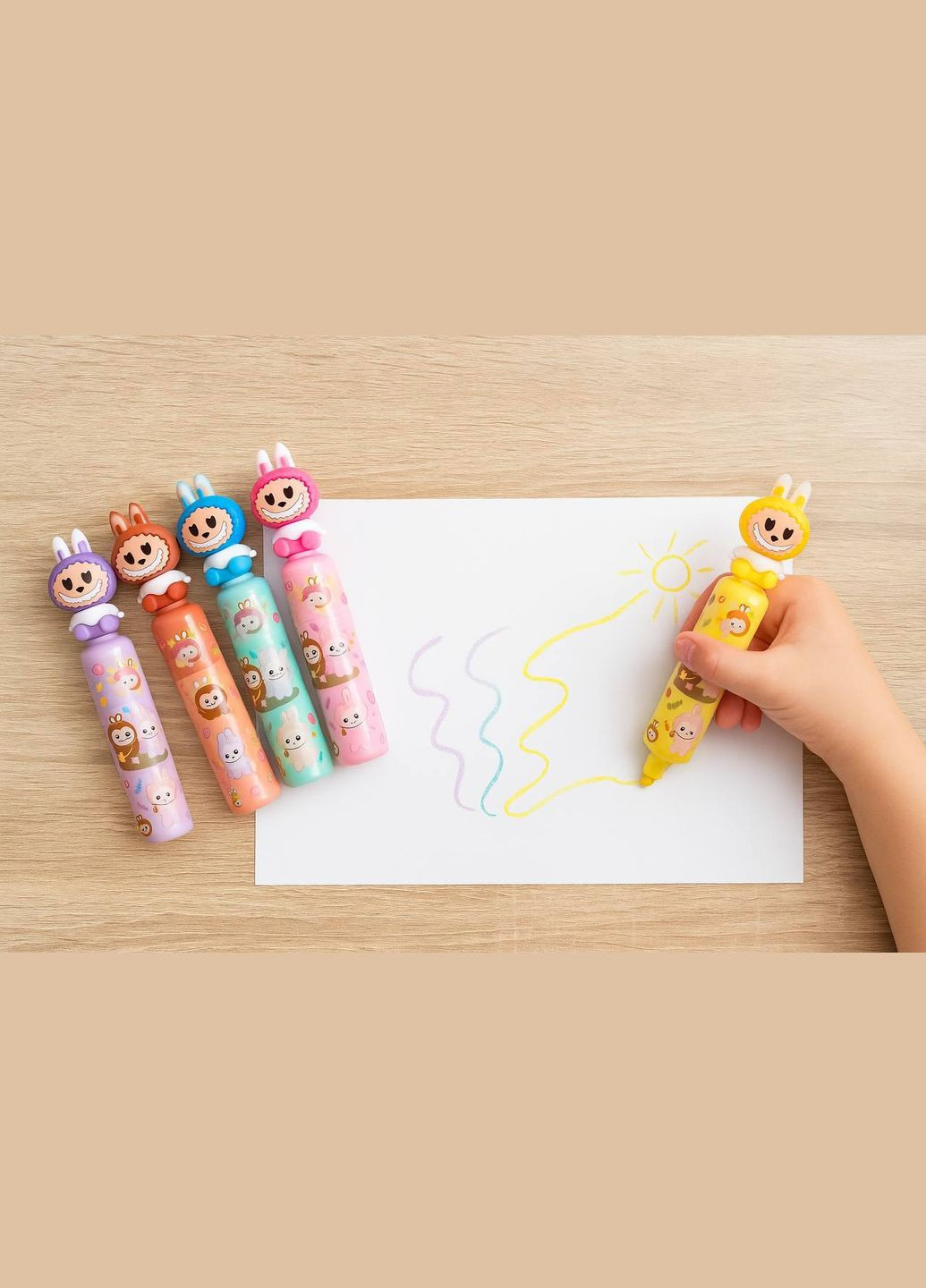 Набор фломастеров для рисования Labubu 72635 6 шт. Star Toys (338851453)