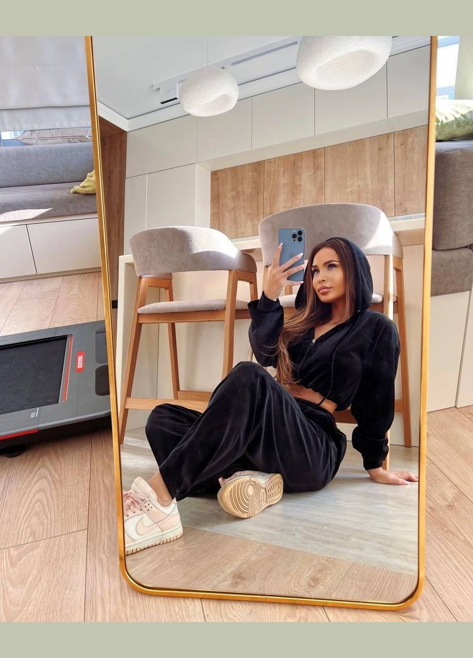 Костюм з преміального велюру кофта укорочена та штани No Brand (345643555)