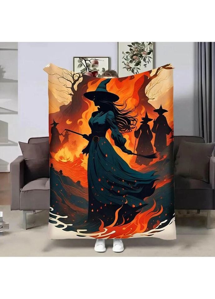 Плед 3D Halloween Witcher 4203_A 17608 160х200 см FlexDress (317734707)