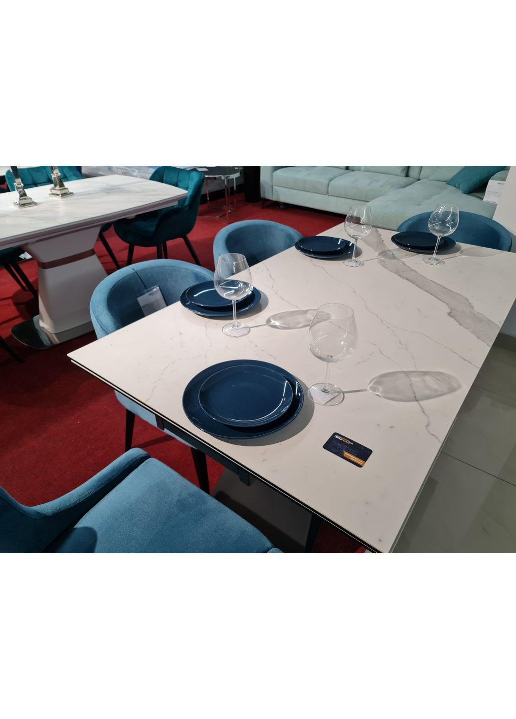 Стіл обідній Westin III Ceramic 160(240)x90 Білий / Чорний Мат WESTINIIIBC160 Signal (372178697)