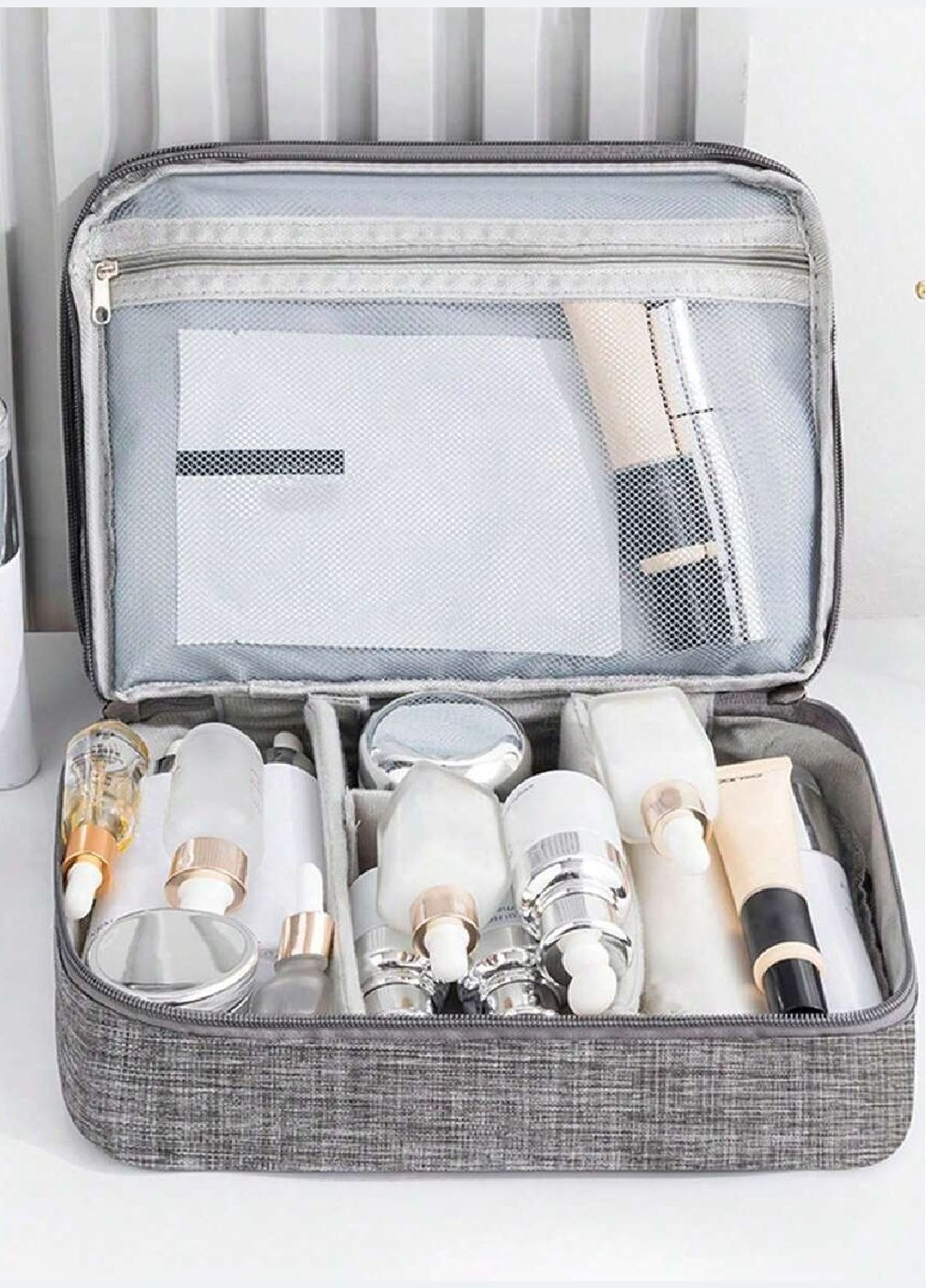 Органайзер сумка бокс косметичка для зберігання косметичних засобів зарядних пристроїв 27х20х11 см (477457-Prob) Червоний Unbranded (297438883)