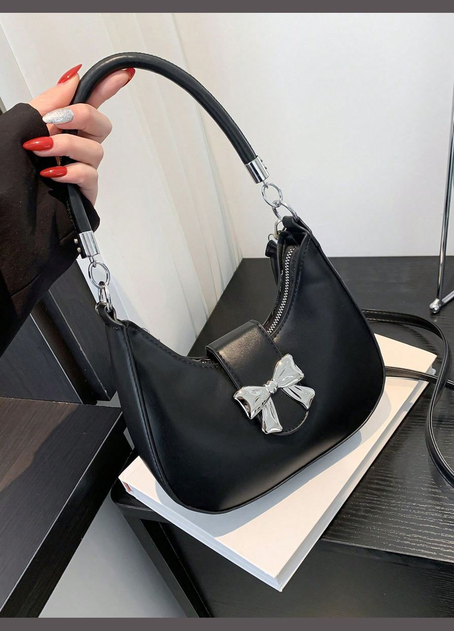 Женская сумка 8120 багет черная No Brand (306709610)