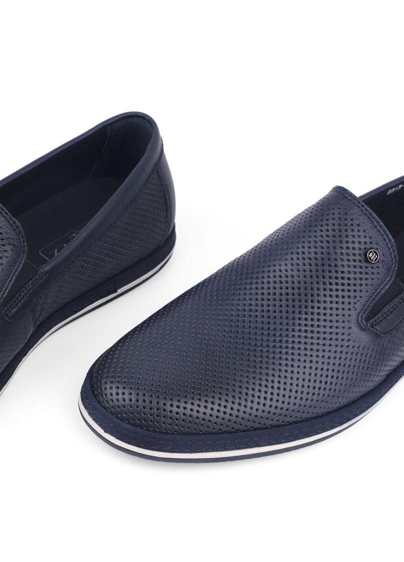 Синие мужские туфли 651b-6-a18 ss25 синяя кожа Miguel Miratez