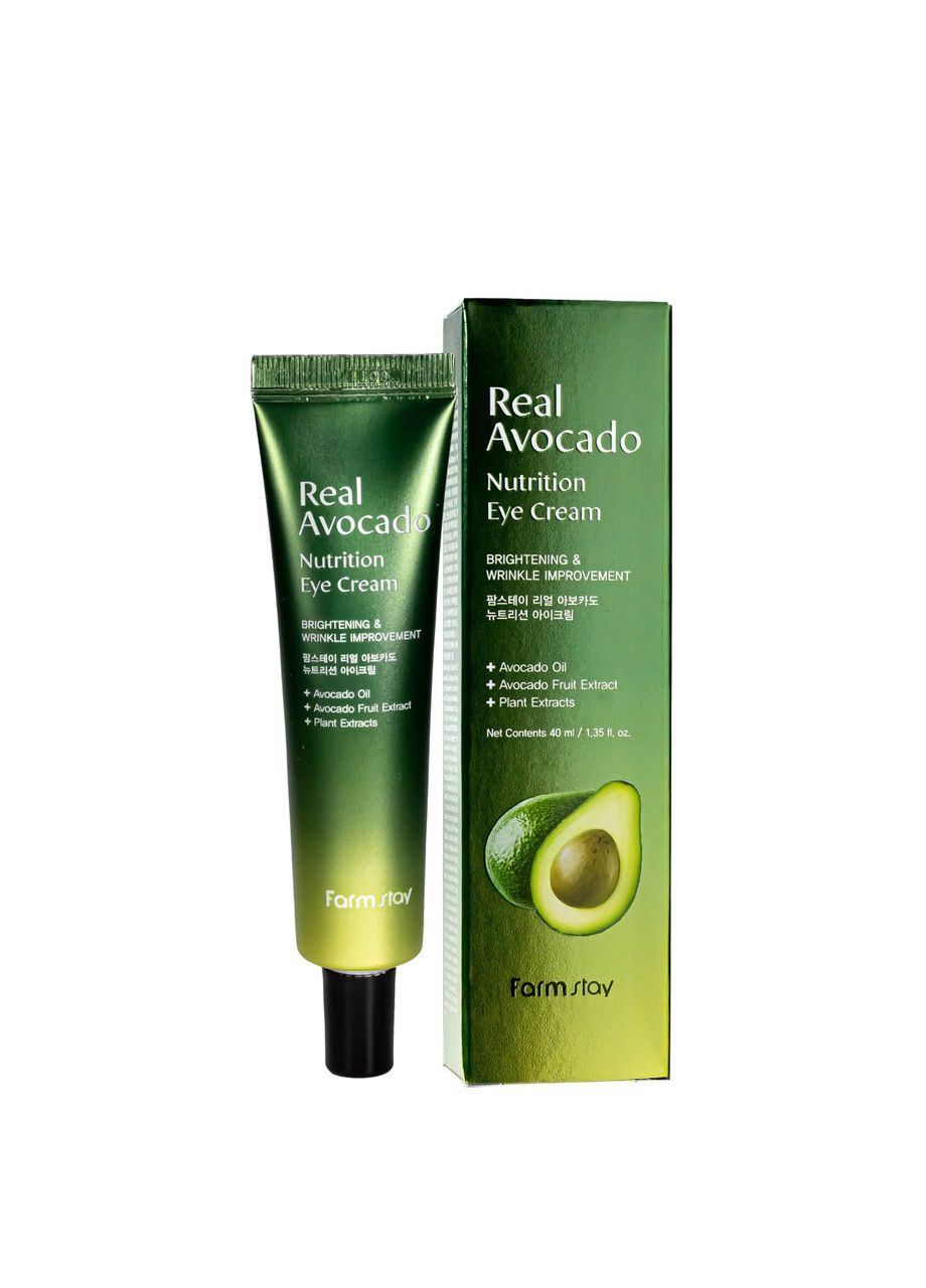 Крем для кожи вокруг глаз Real Avocado Nutrition питательный от морщин 40 мл FarmStay (302724947)