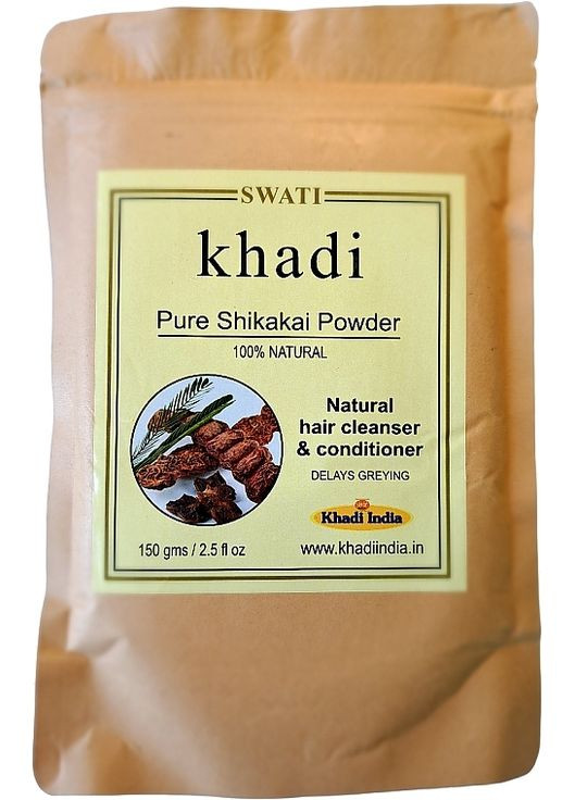 Натуральний кондиціонер для волосся та шкіри голови з шикакай Pure Shikakai Powder 150g (1228673-189175) Khadi Swati (368744810)