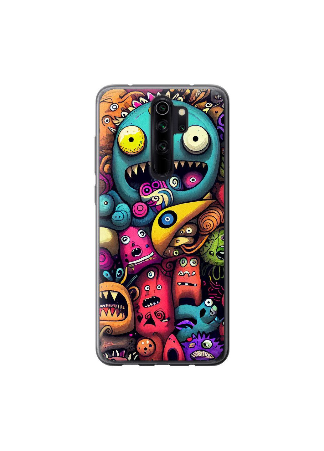 2D пластиковий чохол 'Смішні монстри' для Endorphone Xiaomi Redmi Note 8 Pro (302393297)