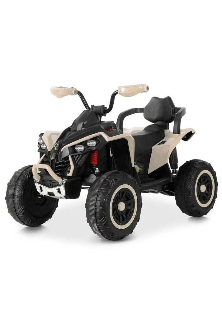 Квадроцикл дитячий 2.4G 2 мотори 45W 12V MP3 USB Bluetooth TF EVA шкіра бежевий (M 6381EBLR-13) Bambi (393926194)