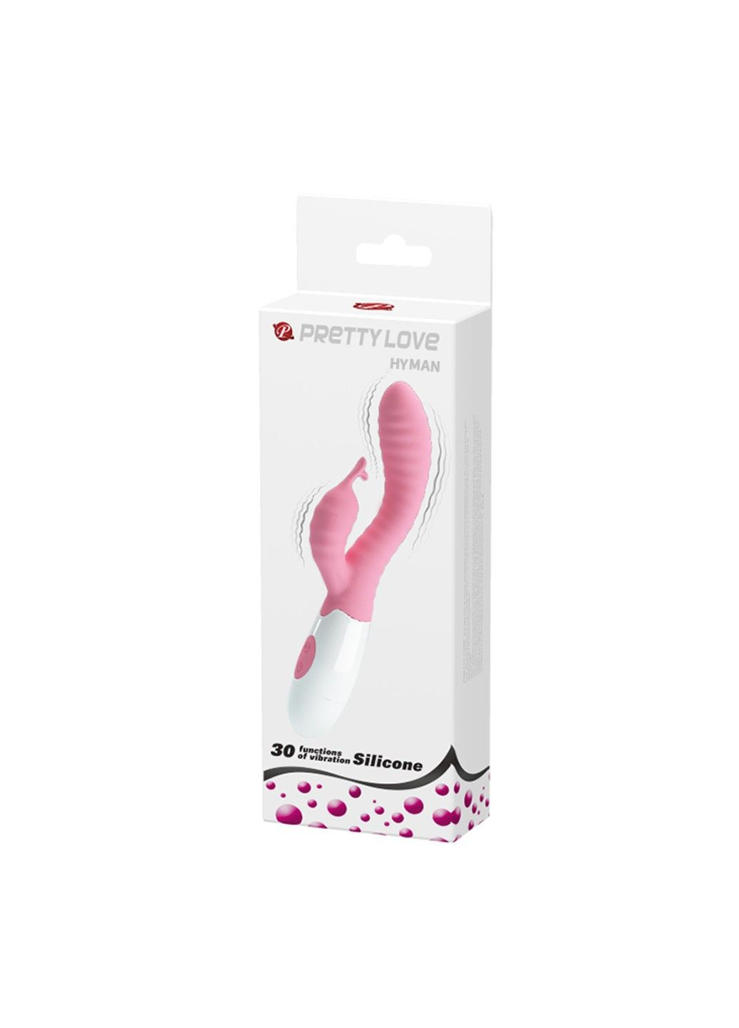 Вібратор кролик HYMAN (рожевий) No Brand (284739703)