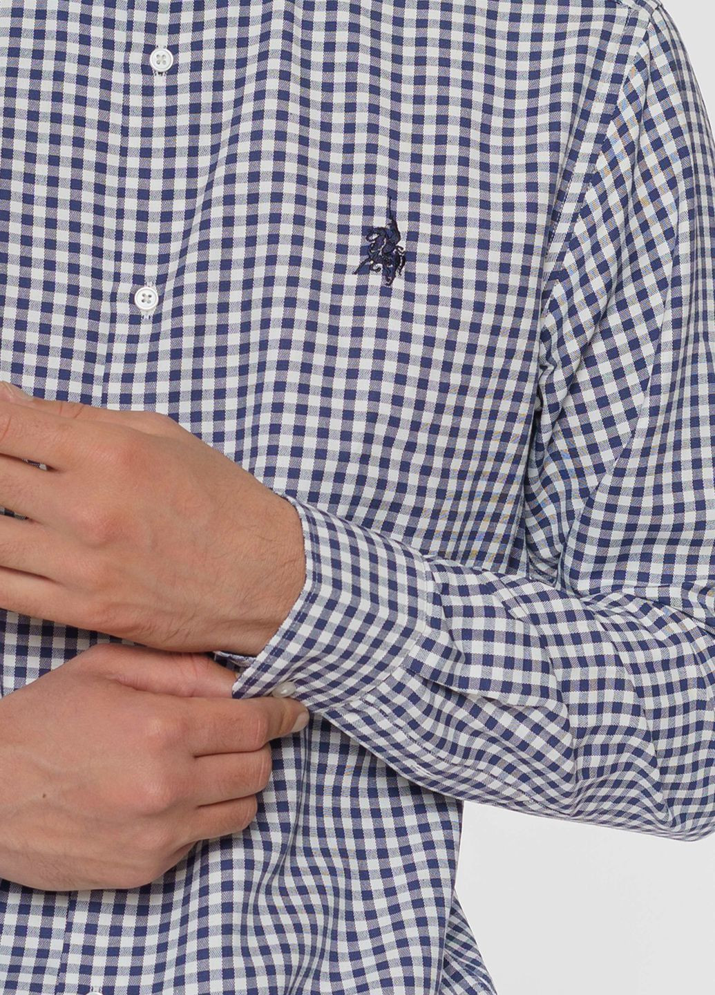 Сорочка чоловіча синя Arber CUSTOM FIT BD (302082077)