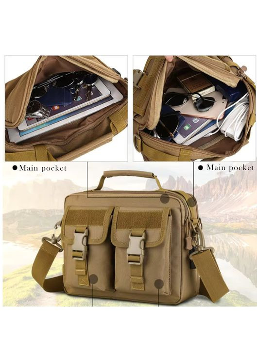 Дорожная тактическая сумка для документов и планшета с USB KT6007005 Solve (305743500)