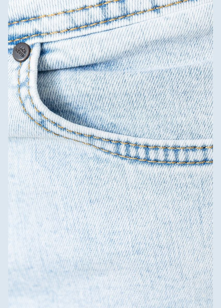 Голубые демисезонные джинсы мужские однотонные, цвет голубой, Ager