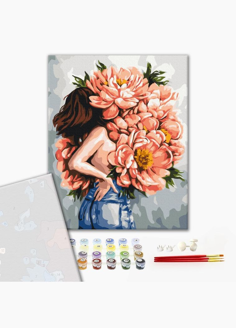 Премиум картина по номерам Пионы женственности Дарья Михайлишина 40 х 50 PBS53301 Brushme (348359884)