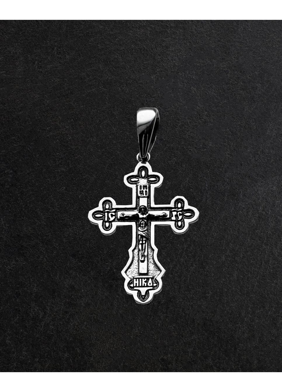 Серебряный крестик с чернением. Кулон 925 пробы. DeLoS (355877812)