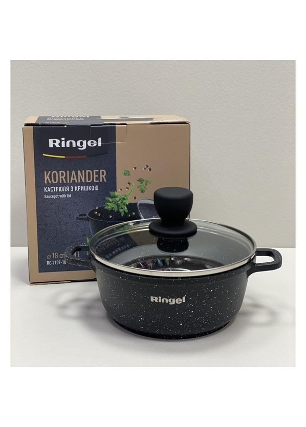 Кастрюля алюминиевая с крышкой 18 см 1,8 л RG-2107-18 Ringel (317203624)