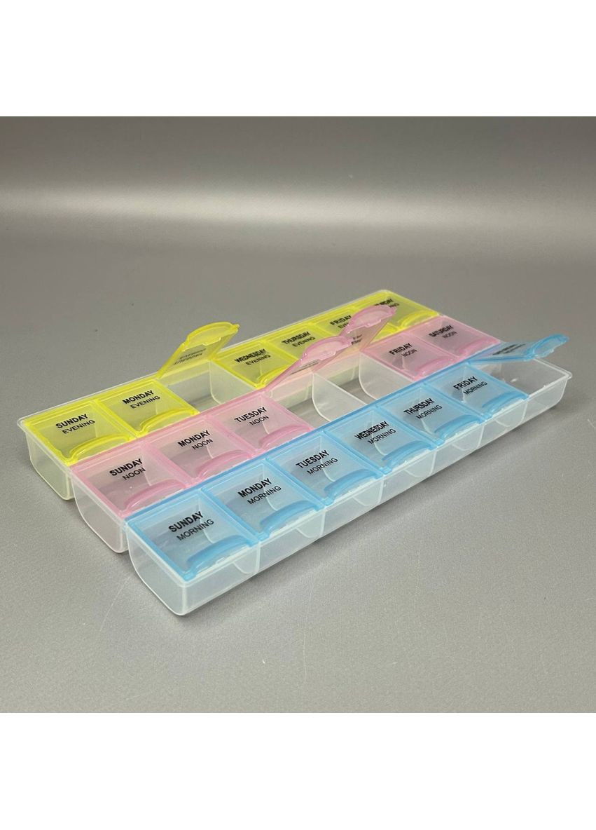 21x11,5см пластиковий контейнер-органайзер - 21 осередок Plus-plus (354794840)