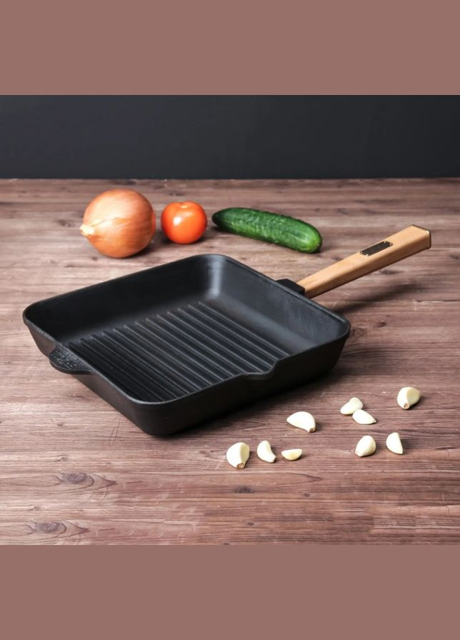 Сковорода-гриль Optima чавунна 26 см (O262650G-P) Brizoll (324113984)