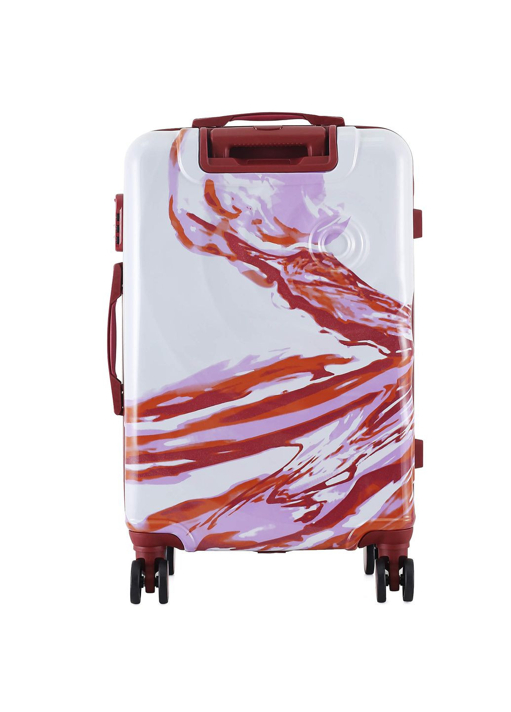 Чемодан 24" (M) White/Red Print (T5654-2) Semi Line (315937072)