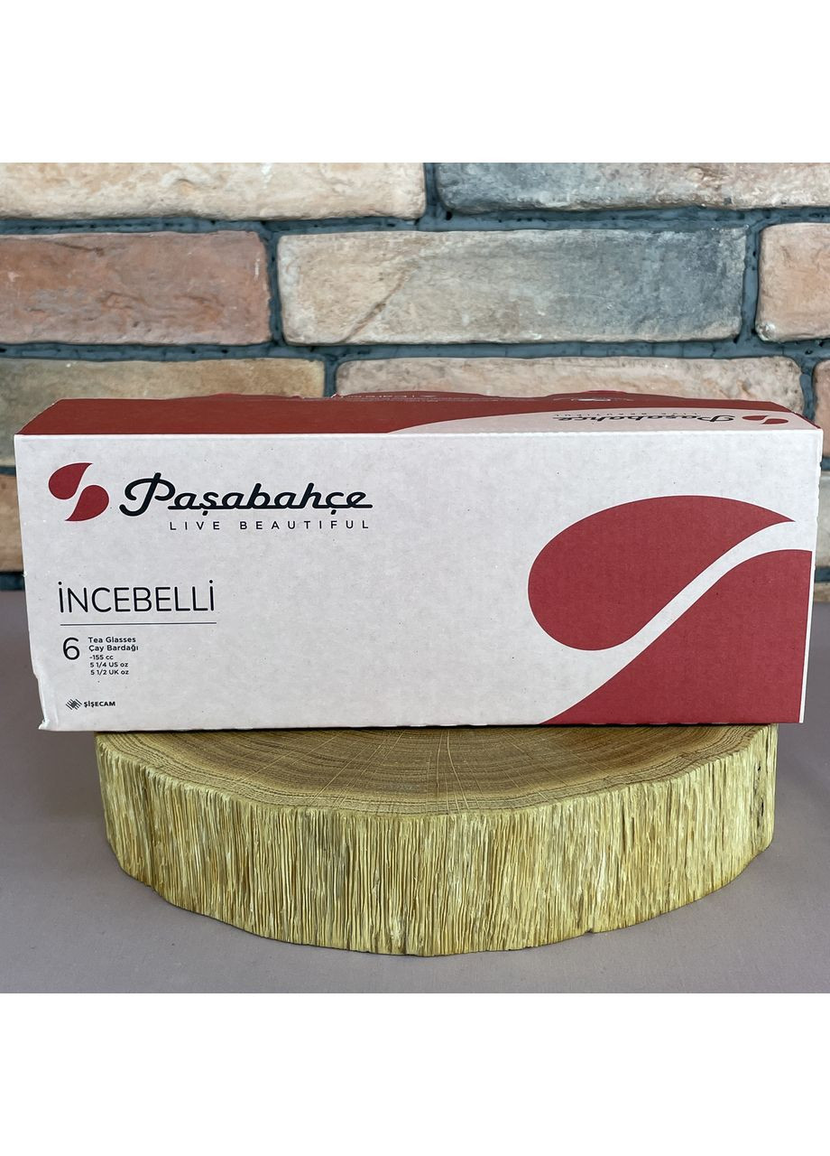 Армуд - Набір для чаю з 6 склянок,155 мл Ince Belli Pasabahce (302312082)