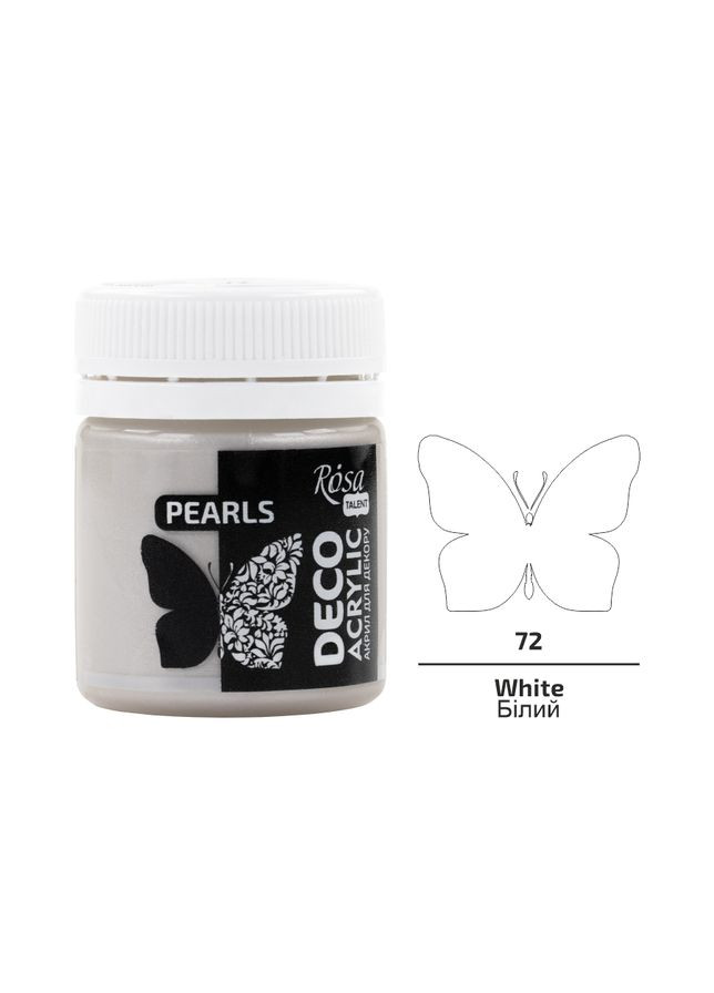 Акрил для декору (72) перламутр 20 мл Rosa Talent (362661046)