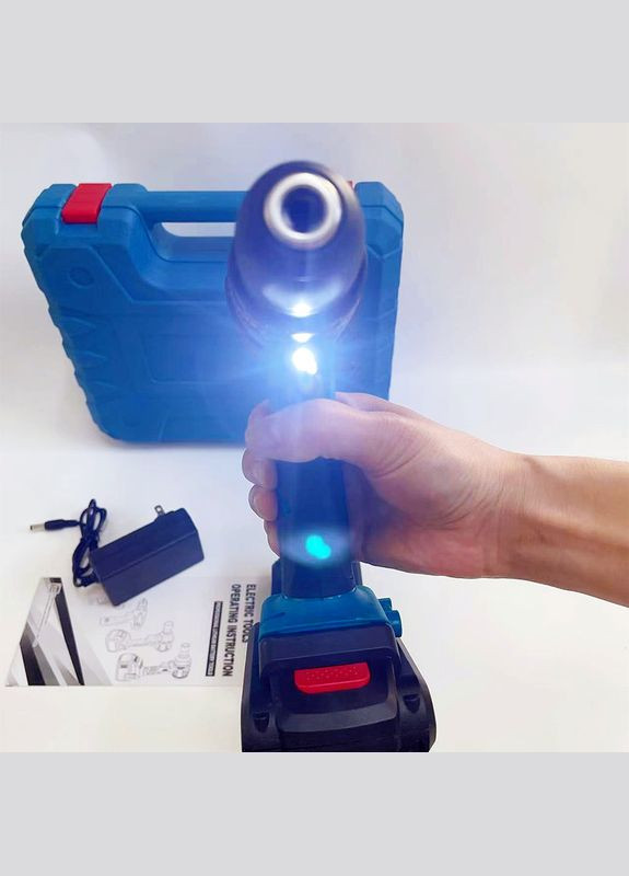 Шуруповерт-дриль акумуляторний в кейсі 24V Набір інструментів слюсарних 28 в 1 з повним комплектом насадок біт і свердл No Brand (331146084)