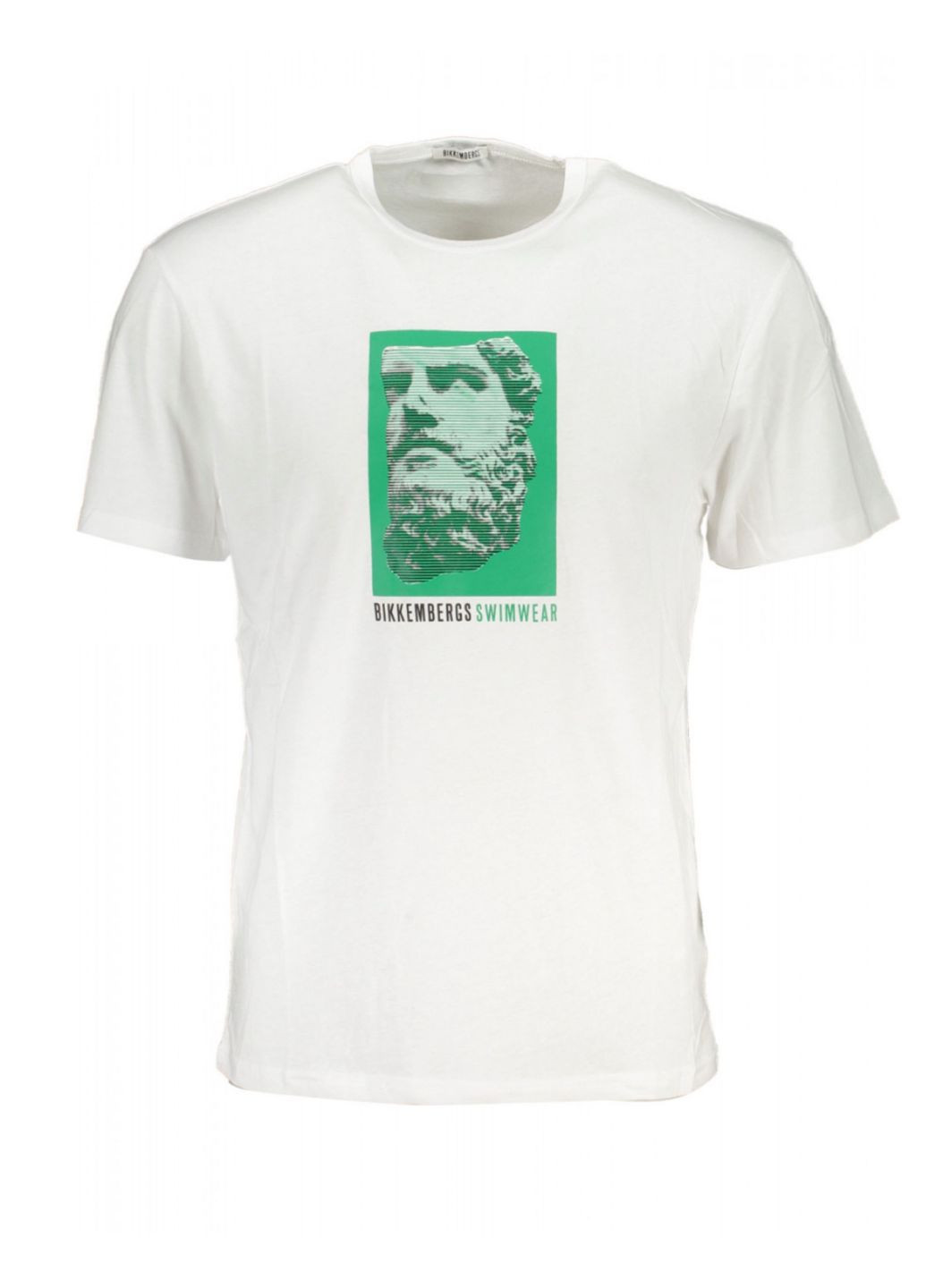 Біла футболка чоловіча з коротким рукавом Bikkembergs Sticker