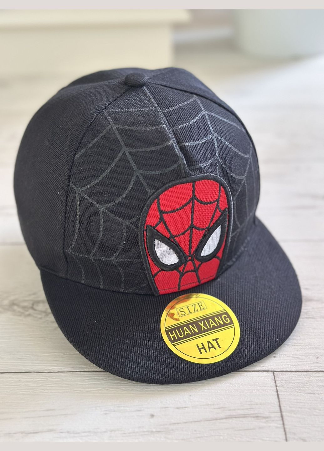 Кепка детская снепбек (Snapback) Человек Паук Спайдермен Черный 50-54р (2234) No Brand (328904999)