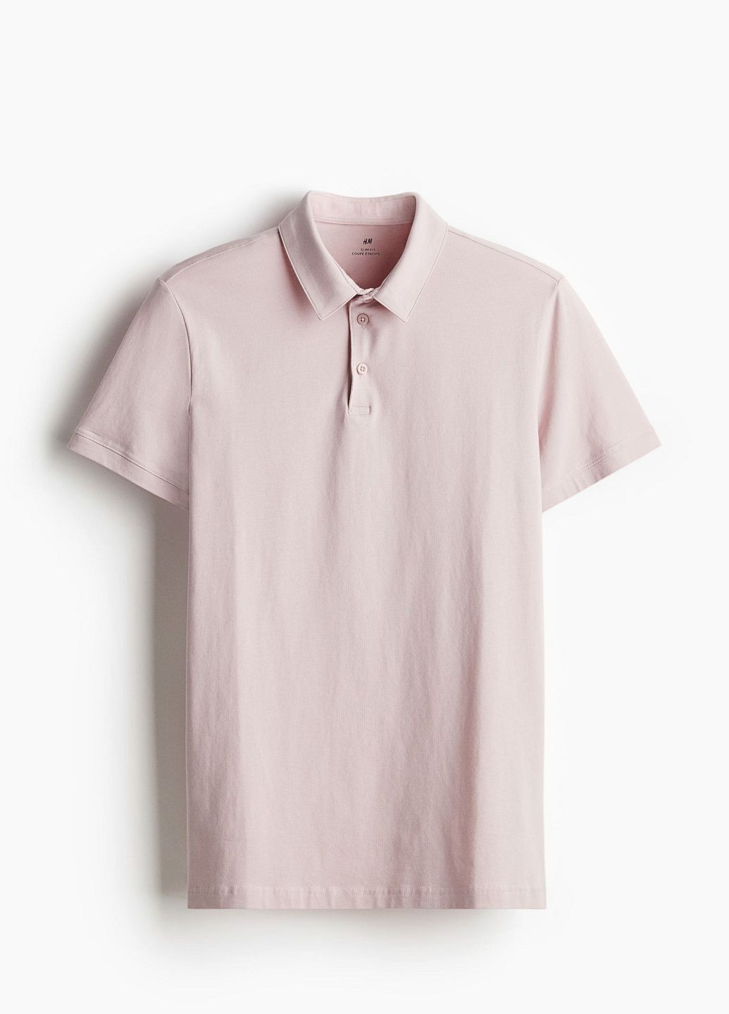 Розовая футболка-поло для мужчин H&M