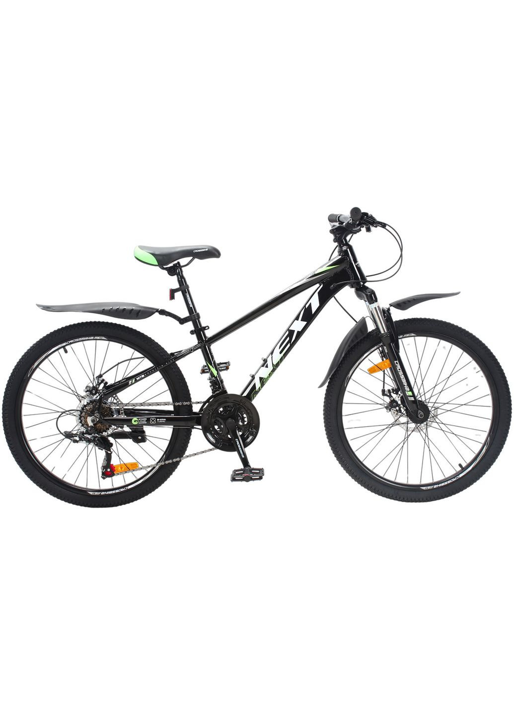 Велосипед Next 24", размер XXS, рама 11", 2025, Черный Crossbike (369650602)