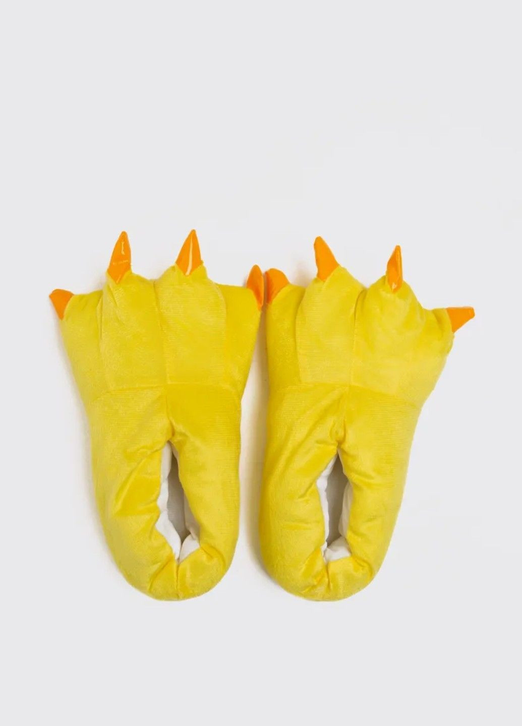 Капці домашні плюшеві лапи дитячі жовті Lalapka (364988765)