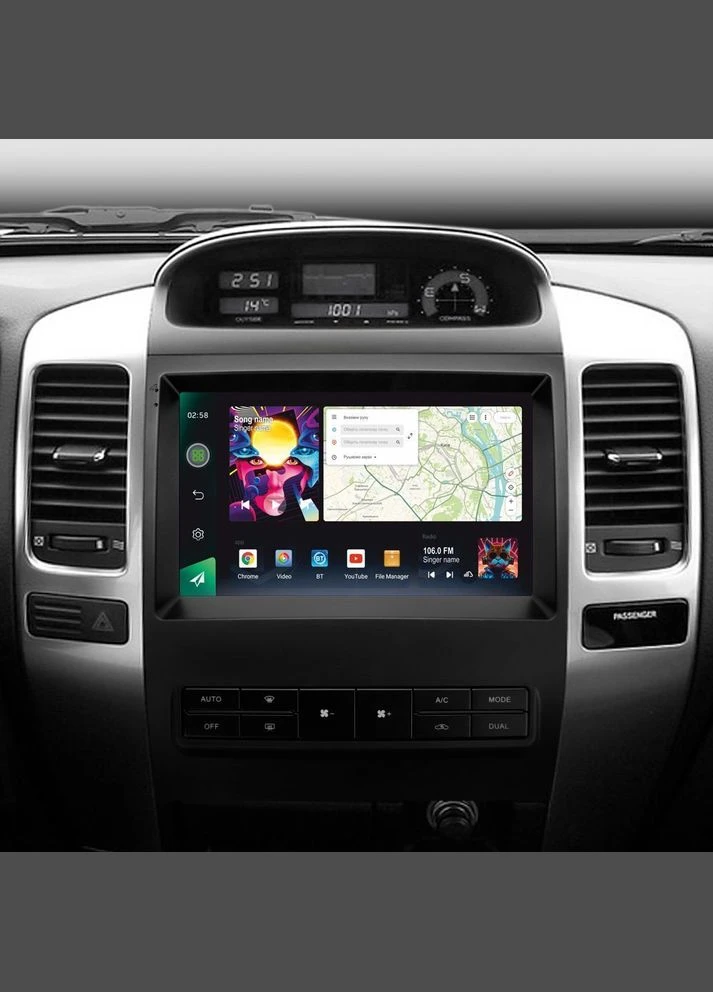 Штатная магнитола PRO 9464 4+64 Gb Toyota Land Cruiser Prado 3 J120 2004-2009 (F1) (A) 9" Sigma (378935689)
