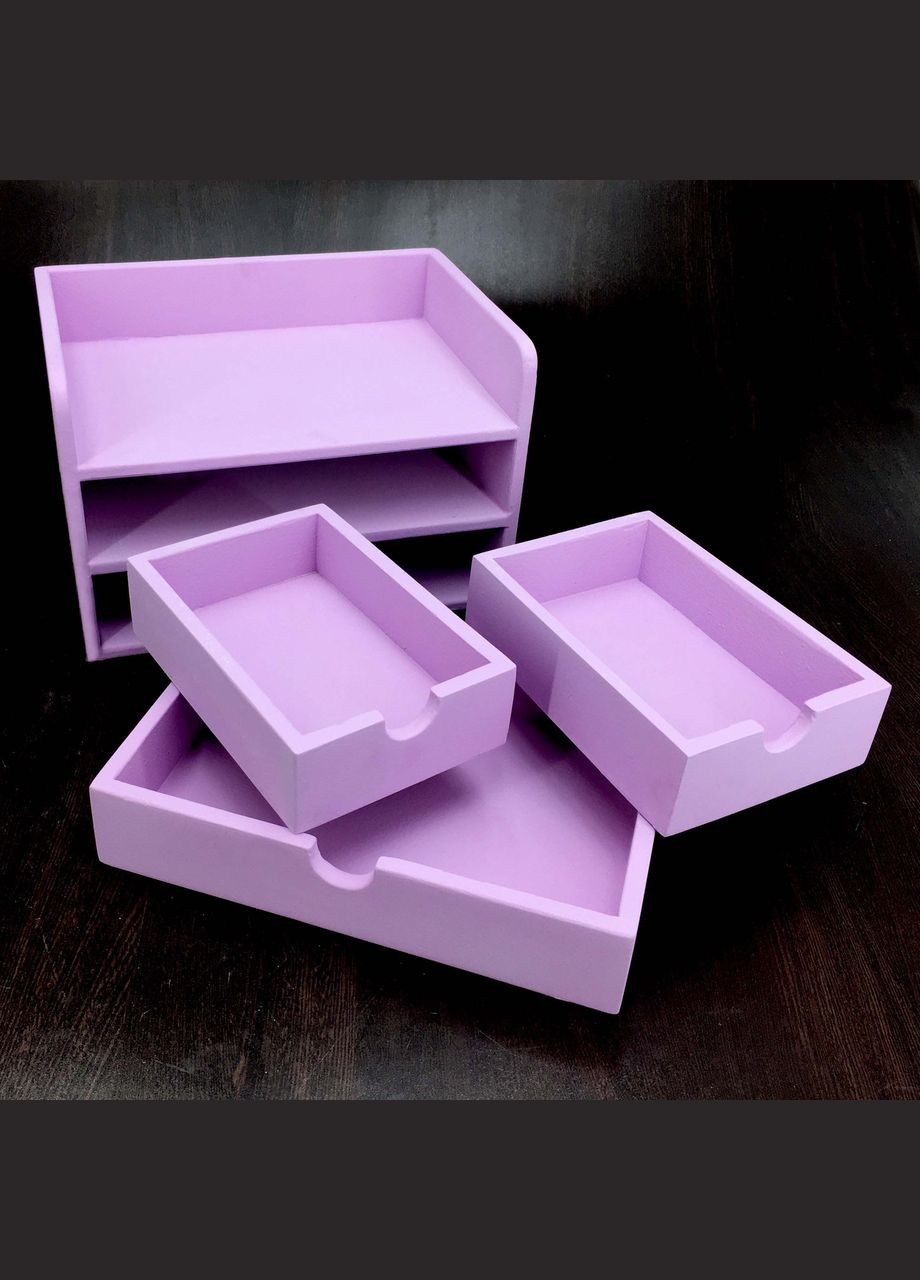 Настольный органайзер из дерева Монро флокс (КНЦ-004655) No Brand (328230327)