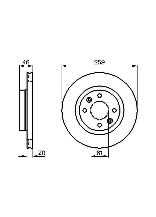 Тормозной диск Bosch (390270801)