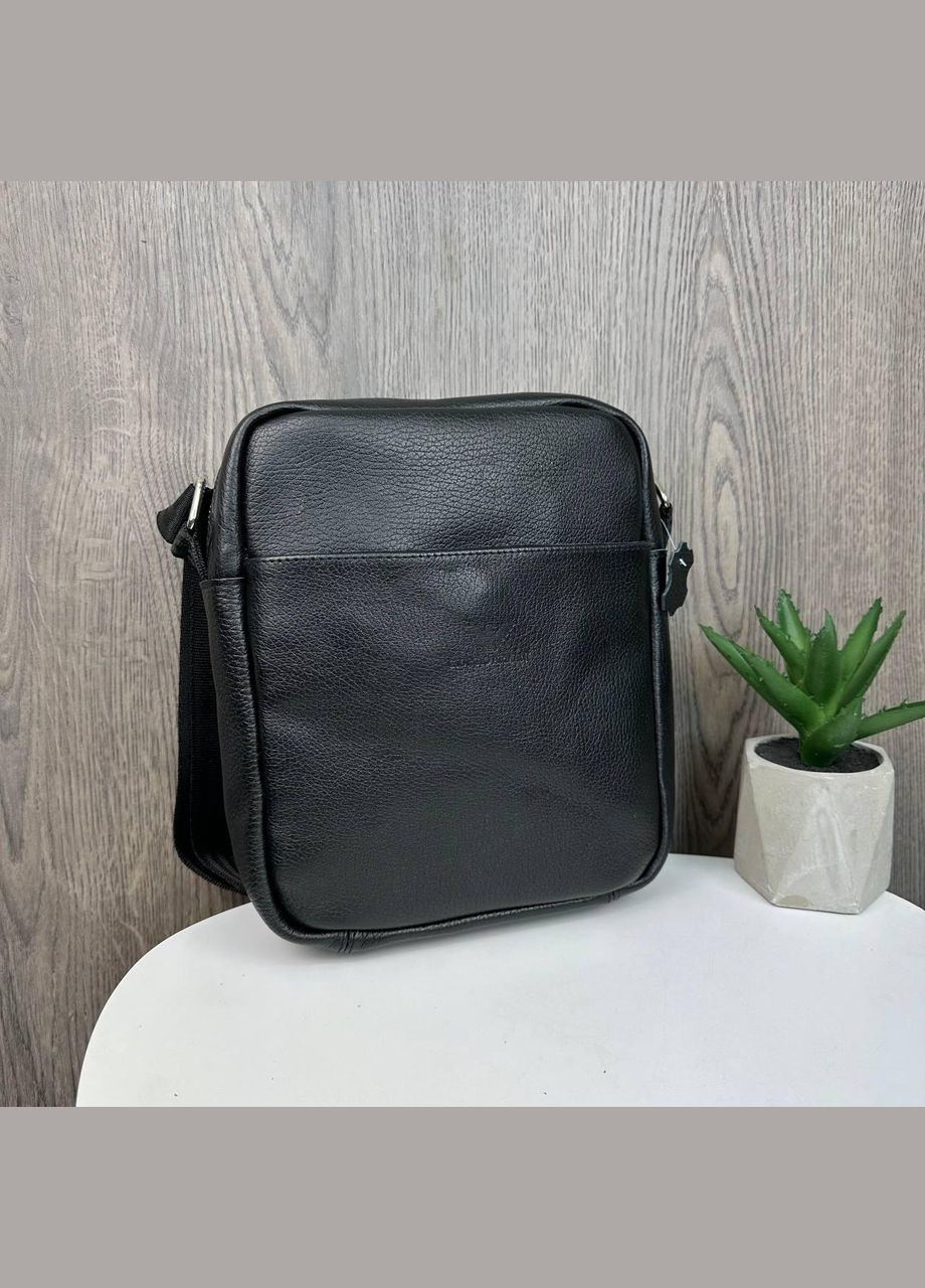 Мужская сумка планшетка с тиснением черная No Brand (301212281)