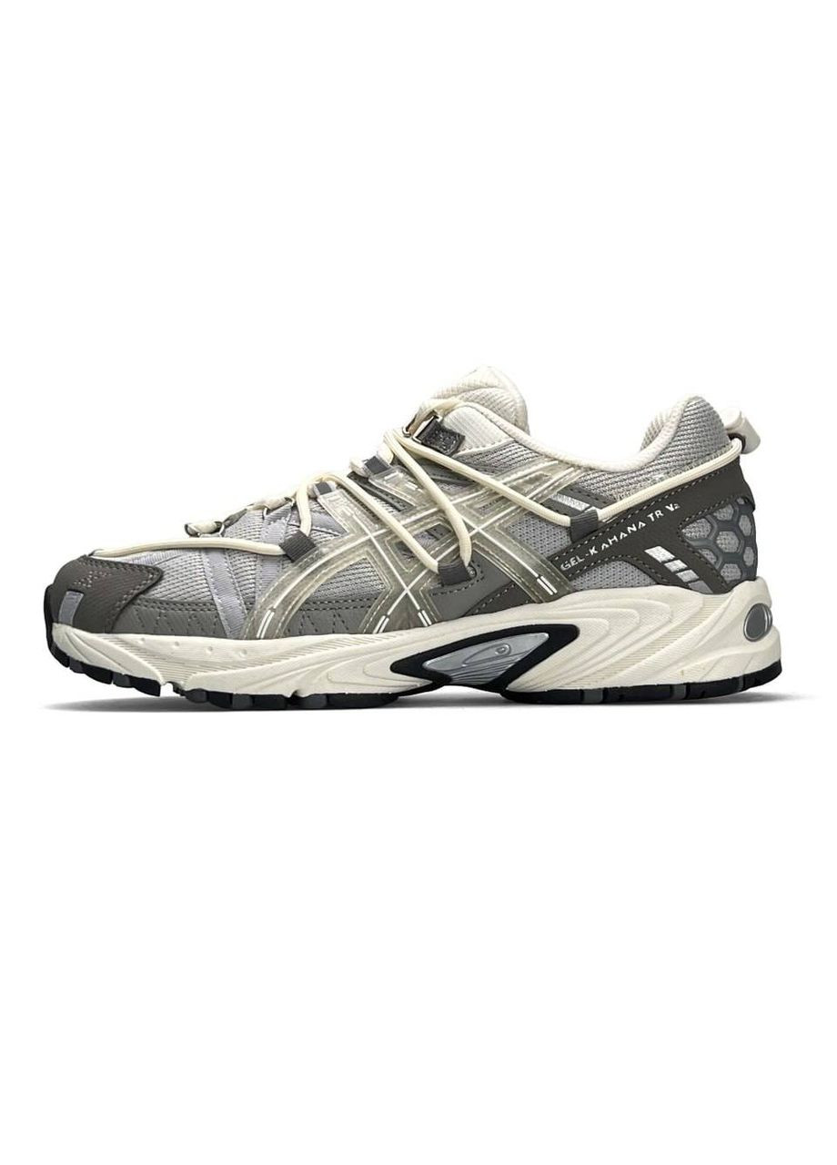 Світло-сірі Осінні кросівки чоловічі asics No Brand Gel-Kahana TR V2 Light Grey Beige