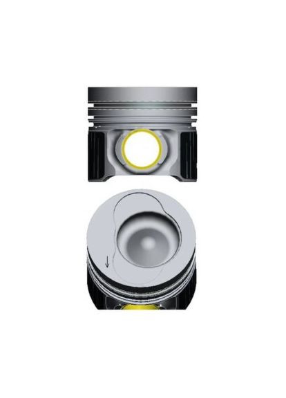 Поршень з кільцями VAG 81,51 2,5TDi Crafter BJL/BJM/CECA Euro 5 06 (вир-во ) 87-421007-30 Nural (366301085)