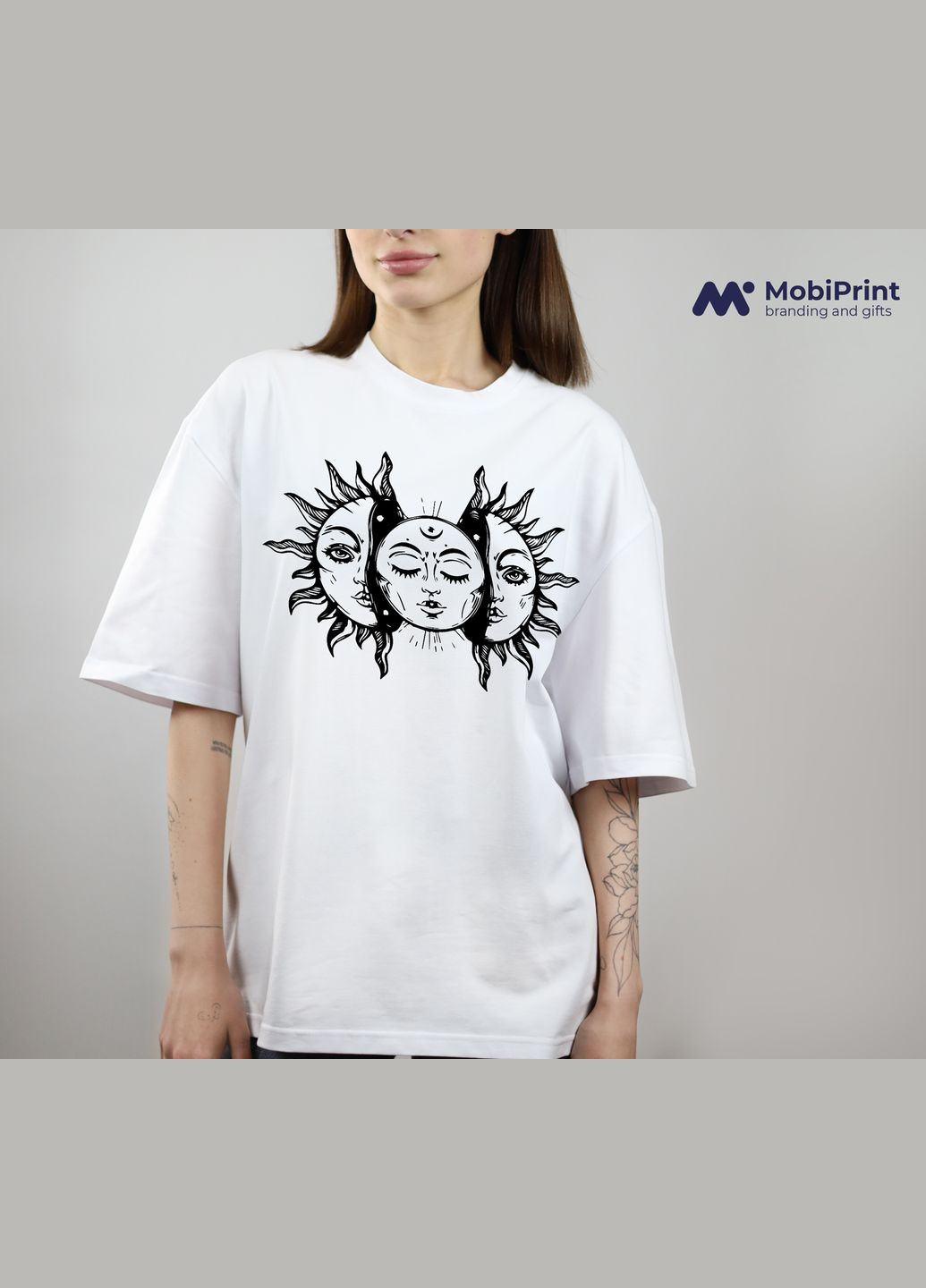 Футболка оверсайз Солнце (Sun) MobiPrint (293944104)