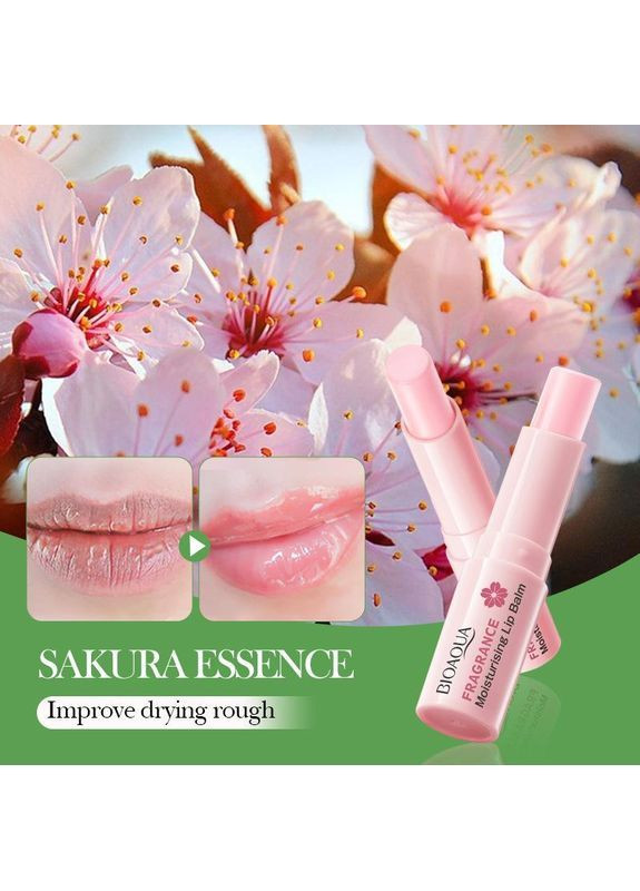 Зволожуючий бальзам для губ з екстрактом сакури Sakura 2.7 г Bioaqua (370271606)