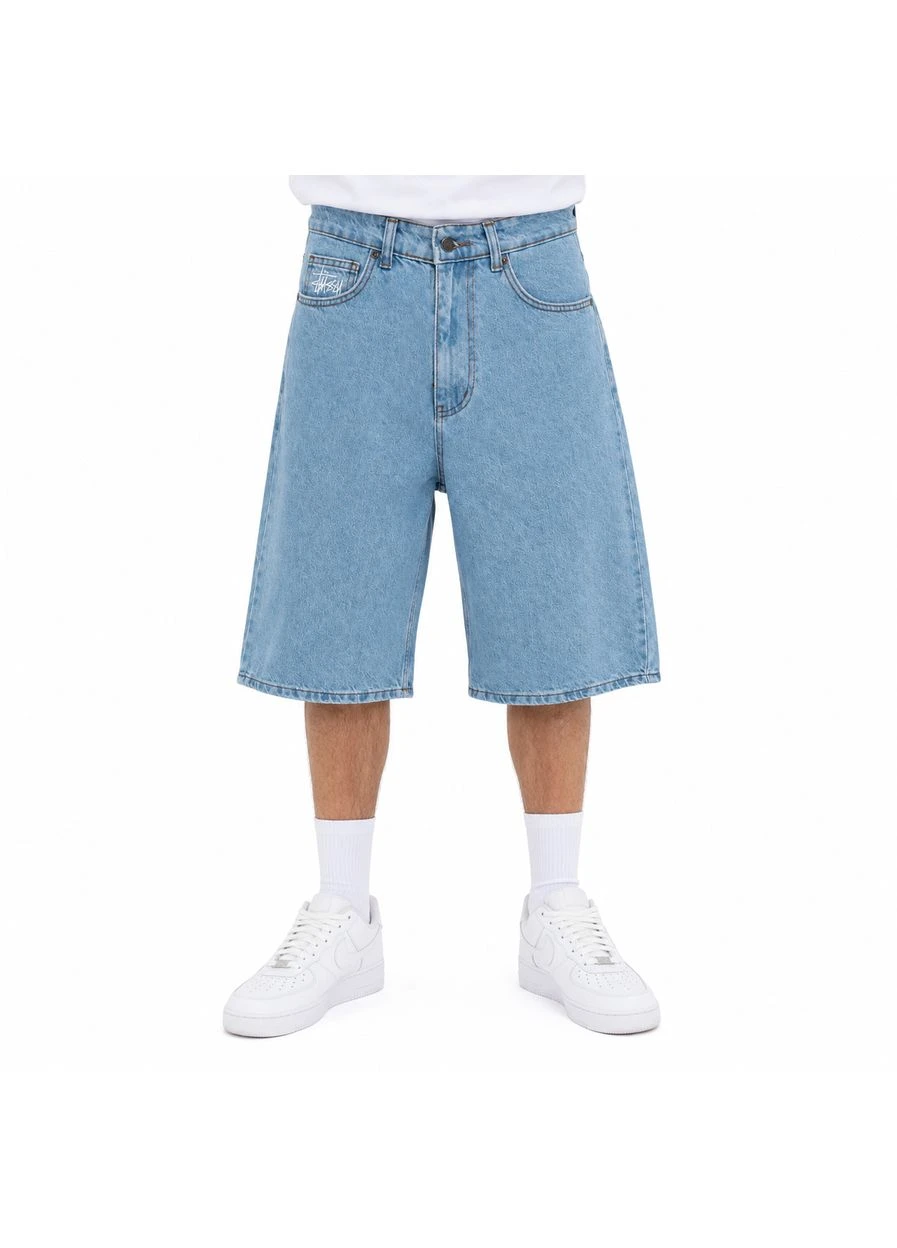 Шорти джинсові чоловічі блакитні (1027-209-7) Stussy (402042165)