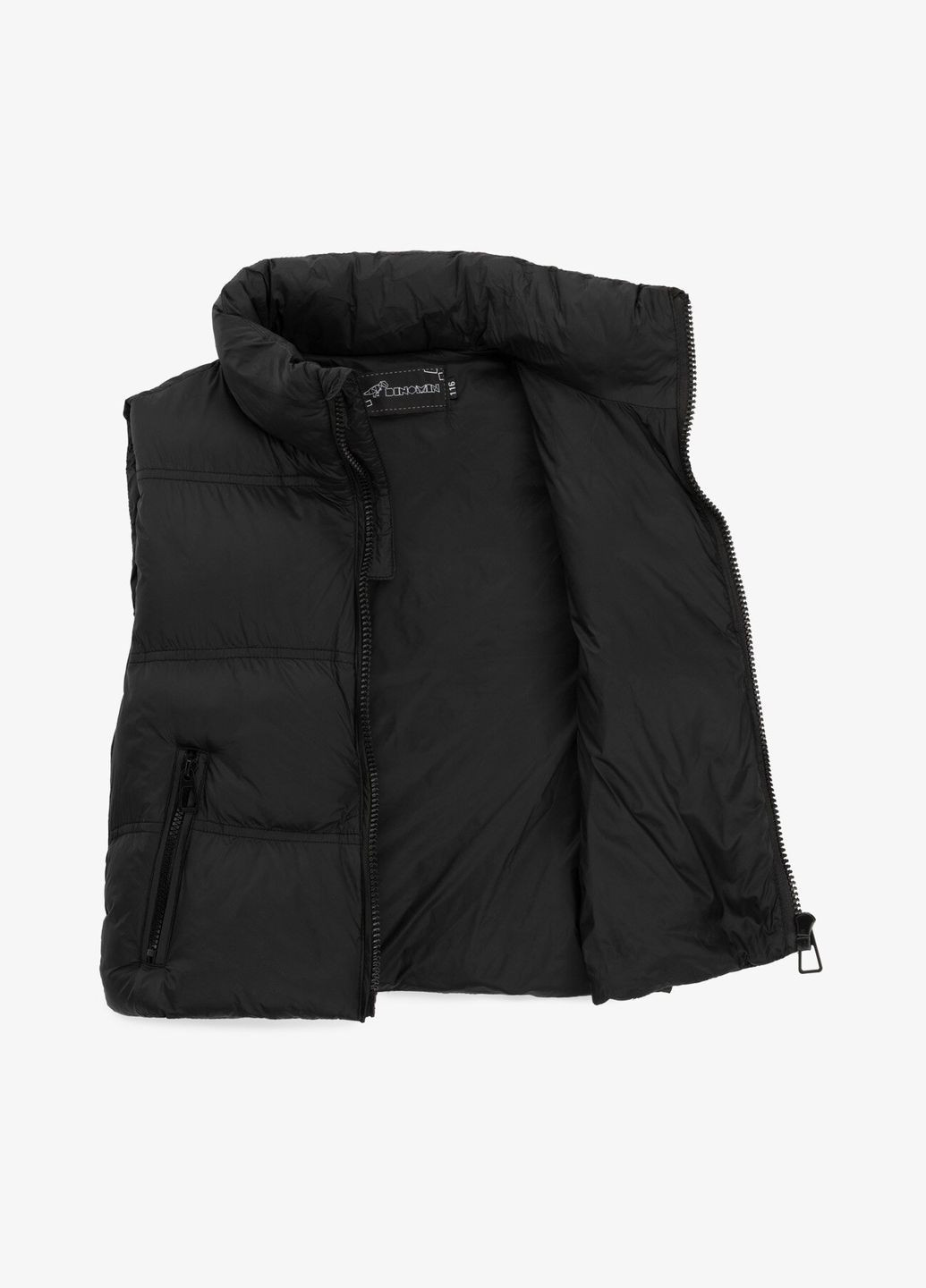 Жилет однотонный для девочки K-90 134 см Черный shop (2000990890160) Dinomin (324762350)